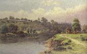 William henry mander A Stroll along the Riverbank (mk37) oil painting picture wholesale